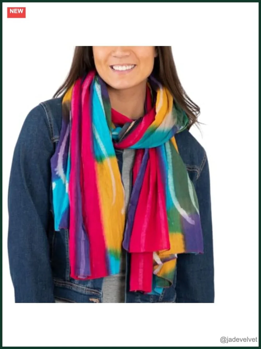 100% Cotton Handmade Fair Trade Scarf Lightweight Travel Fashion